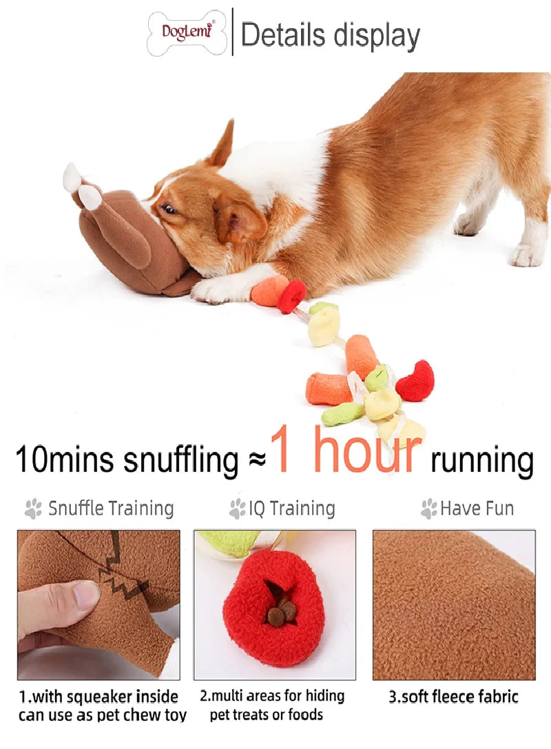 Pet Dog Snuffle Toy Roasted