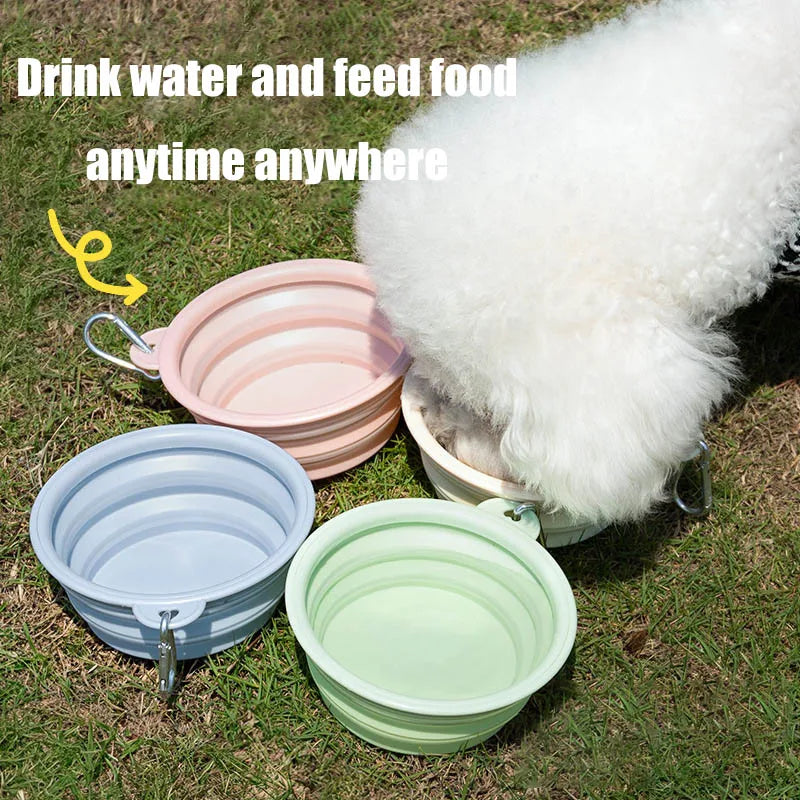 Foldable Silicone Dog Bowl Pet