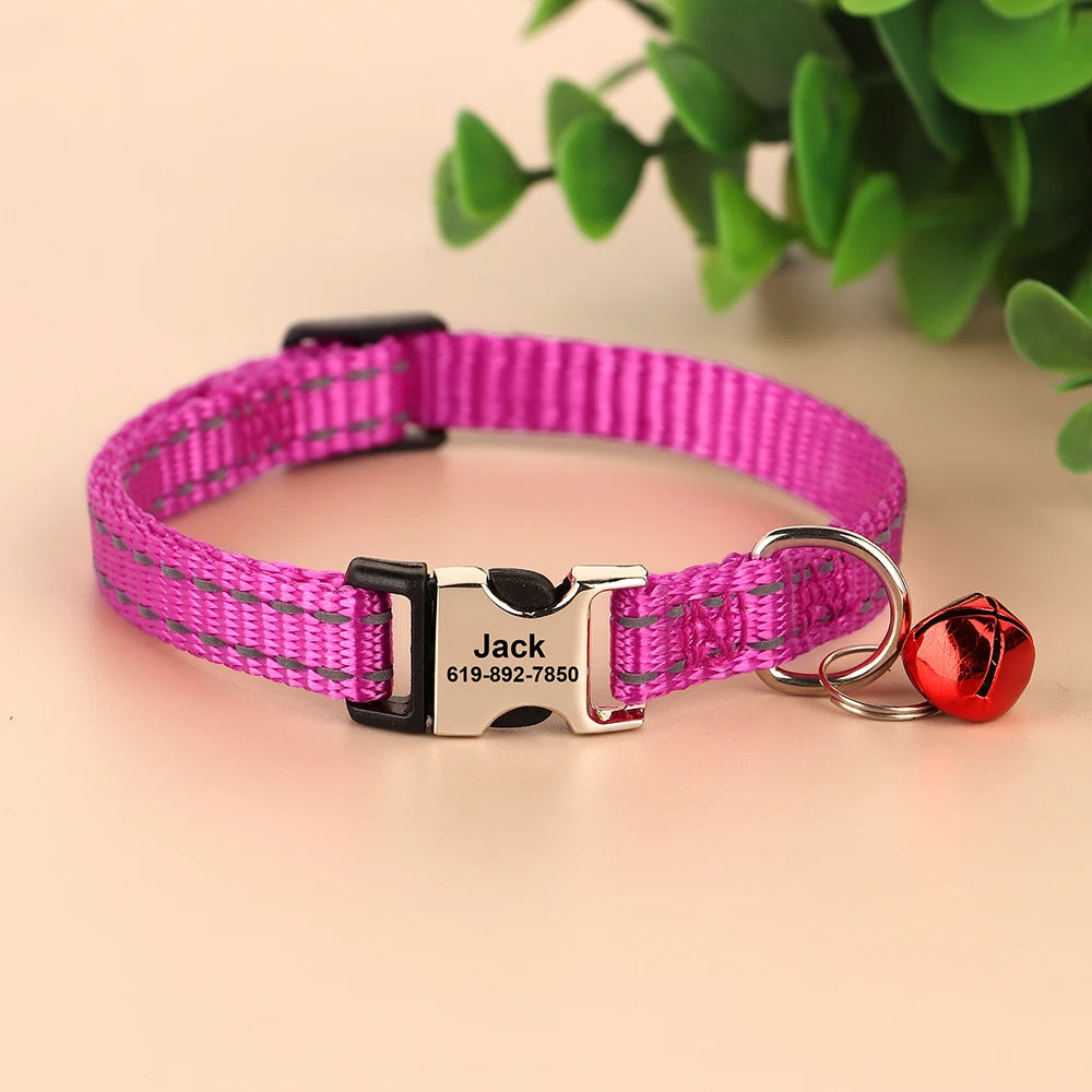 Personalized Cat Collar Reflective