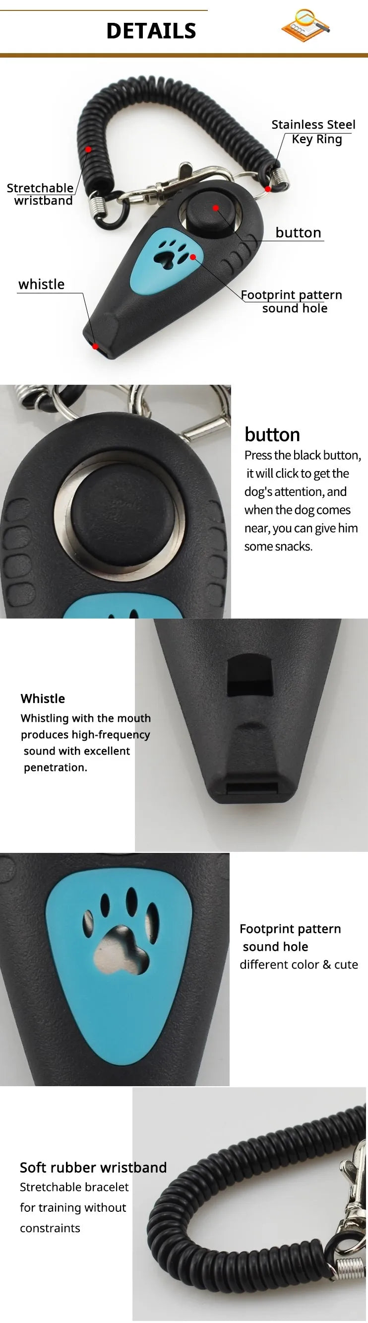 pet training clicker & whistle