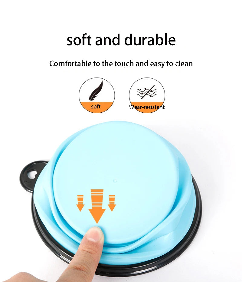 Pet Dog Bowl Collapsible Dog Waterg Dog