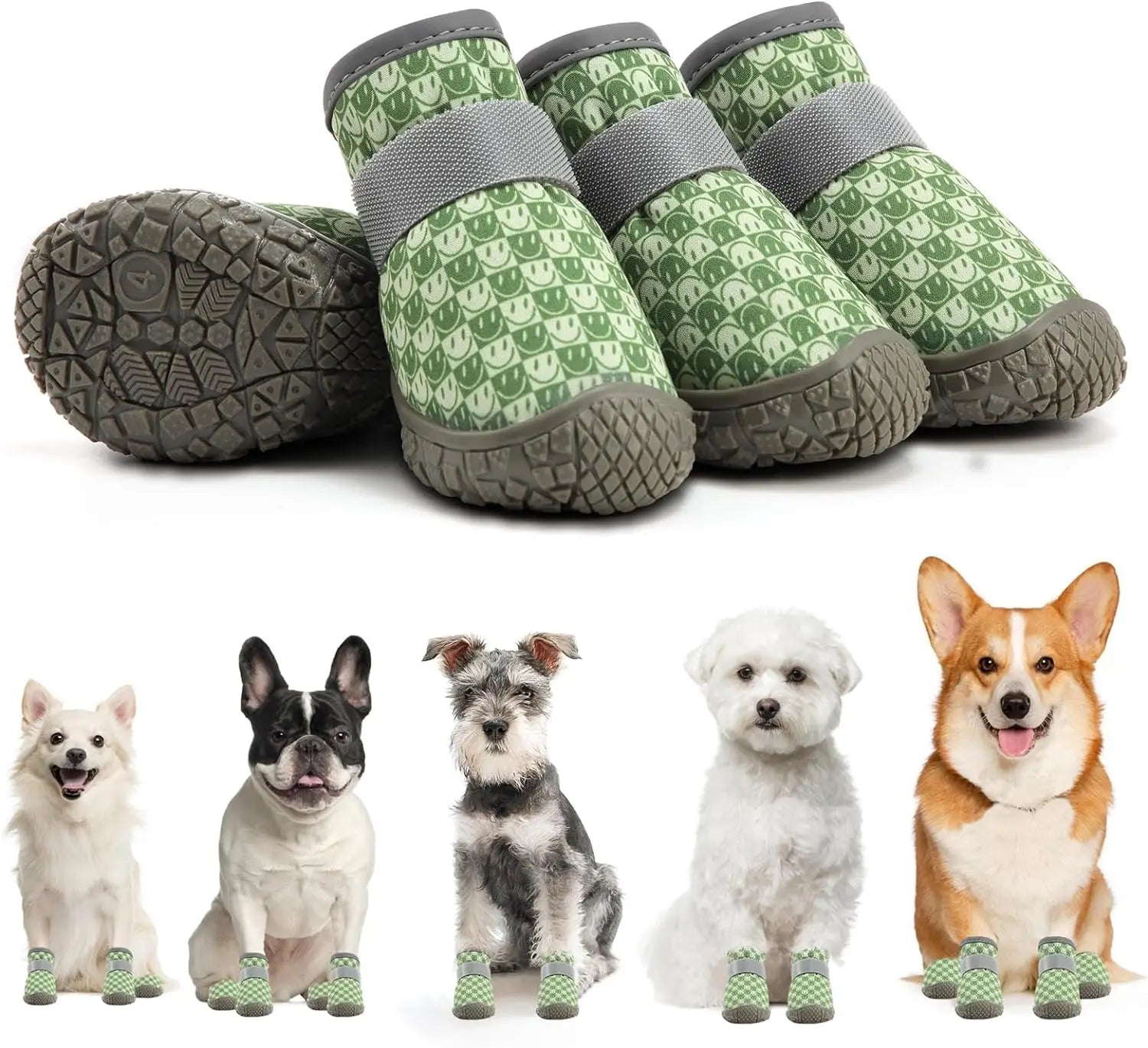 4pcs set Pet Dog Shoes Summer