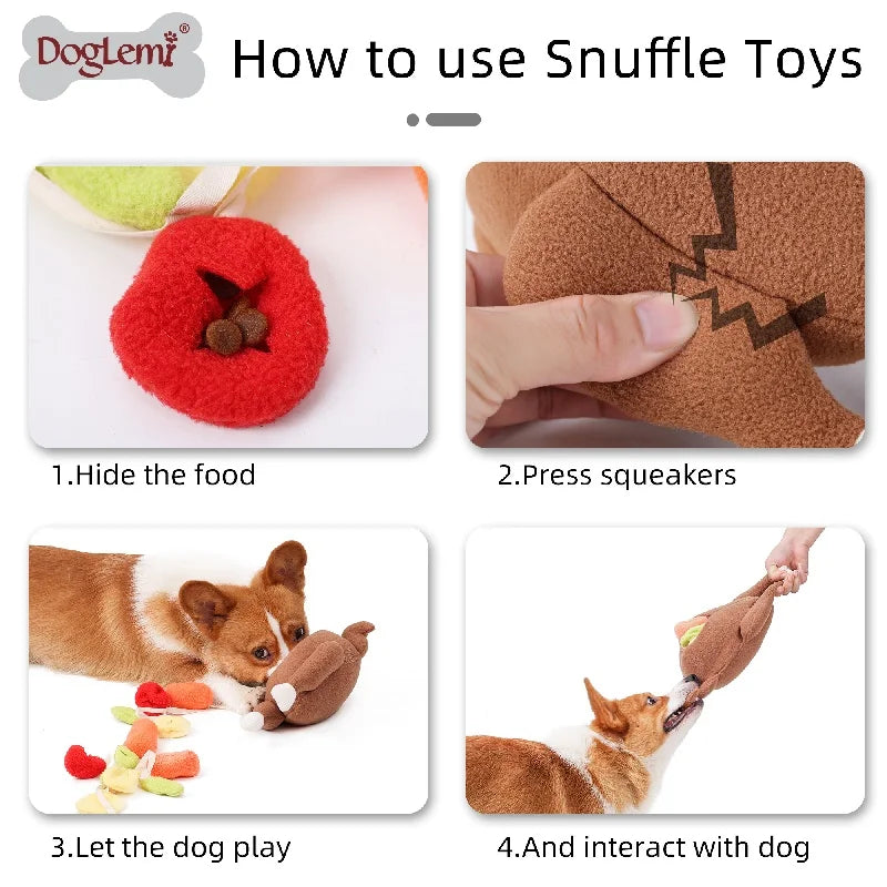 Pet Dog Snuffle Toy Roasted