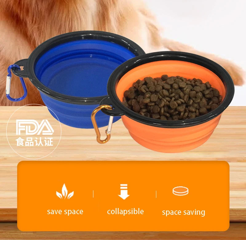 Pet Dog Bowl Collapsible Dog Waterg Dog