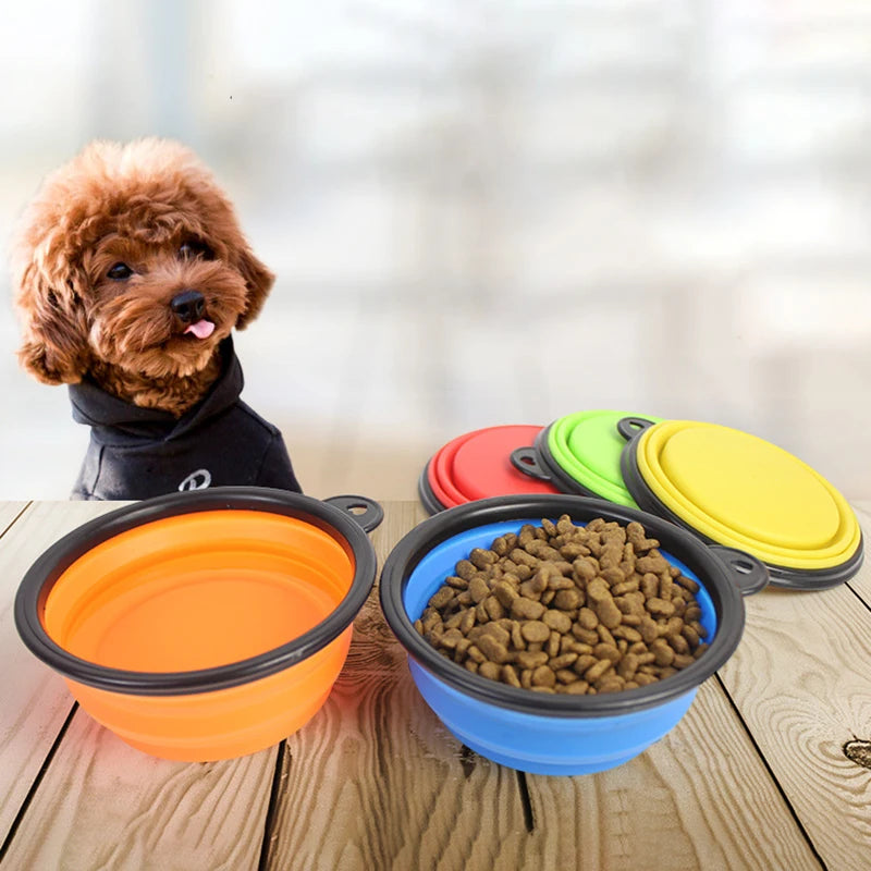 Pet Dog Bowl Collapsible Dog Waterg Dog