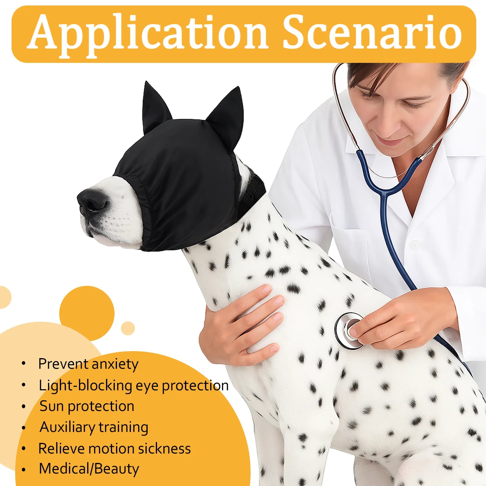 Pet Dog Pacify Eye Mask Dog Placate