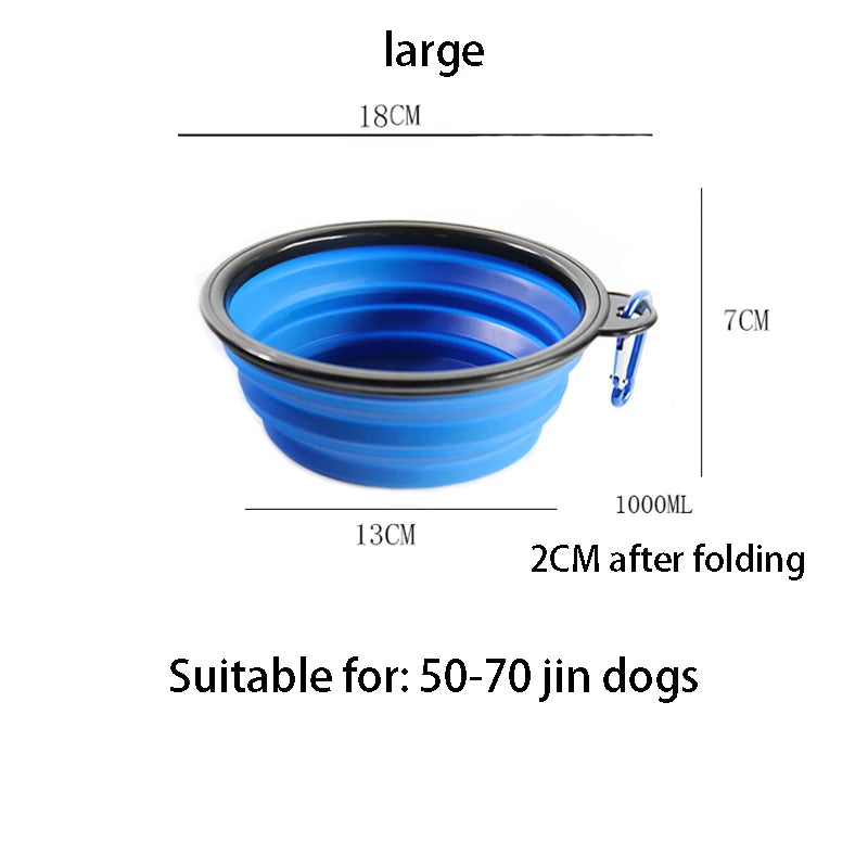 Pet Dog Bowl Collapsible Dog Waterg Dog