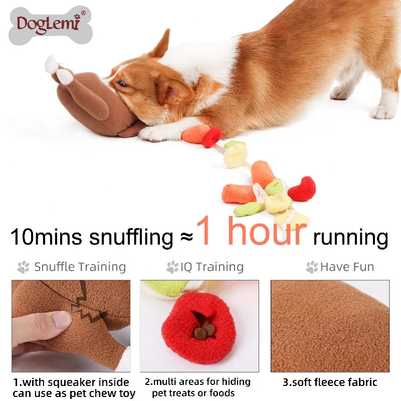 Pet Dog Snuffle Toy Roasted