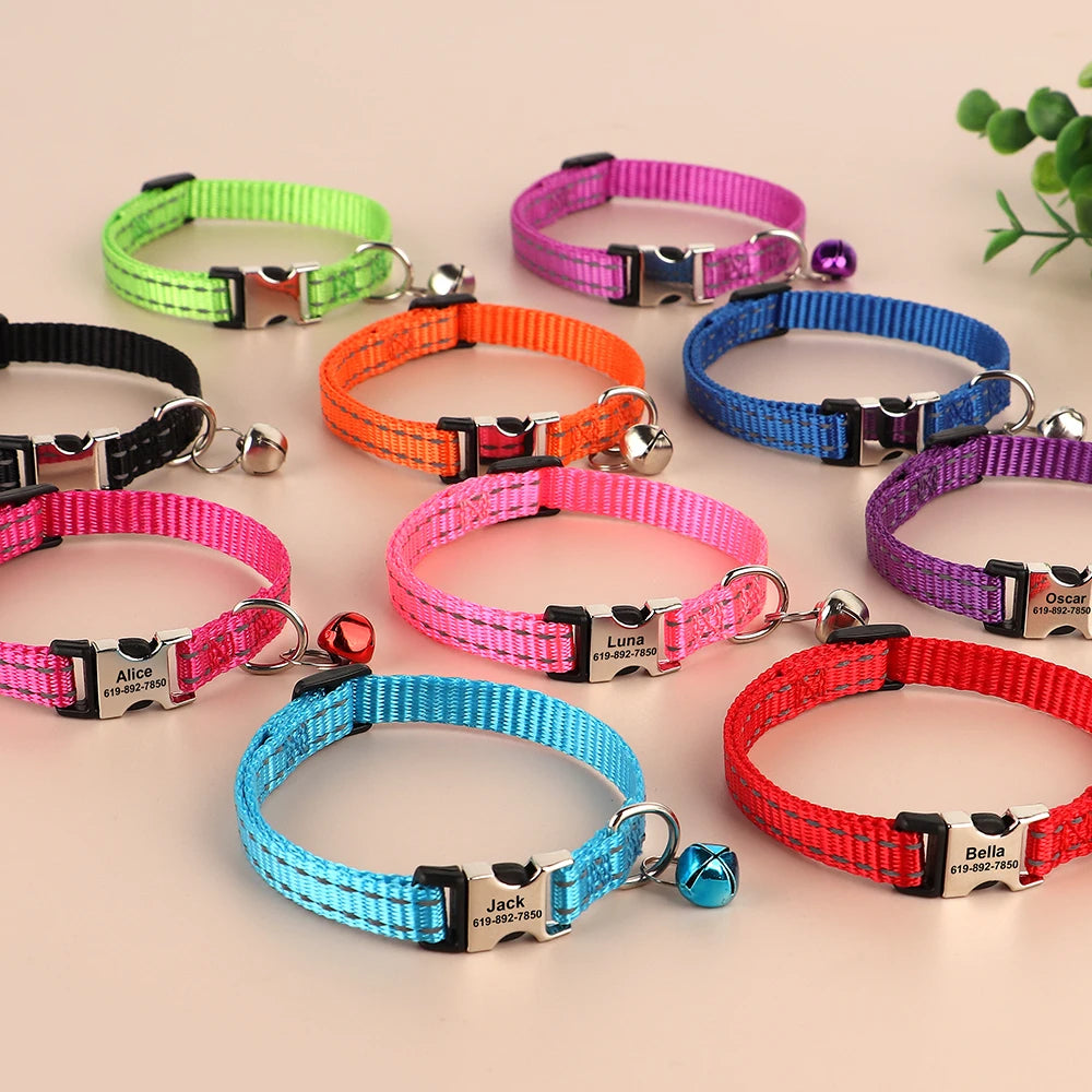 Personalized Cat Collar Reflective