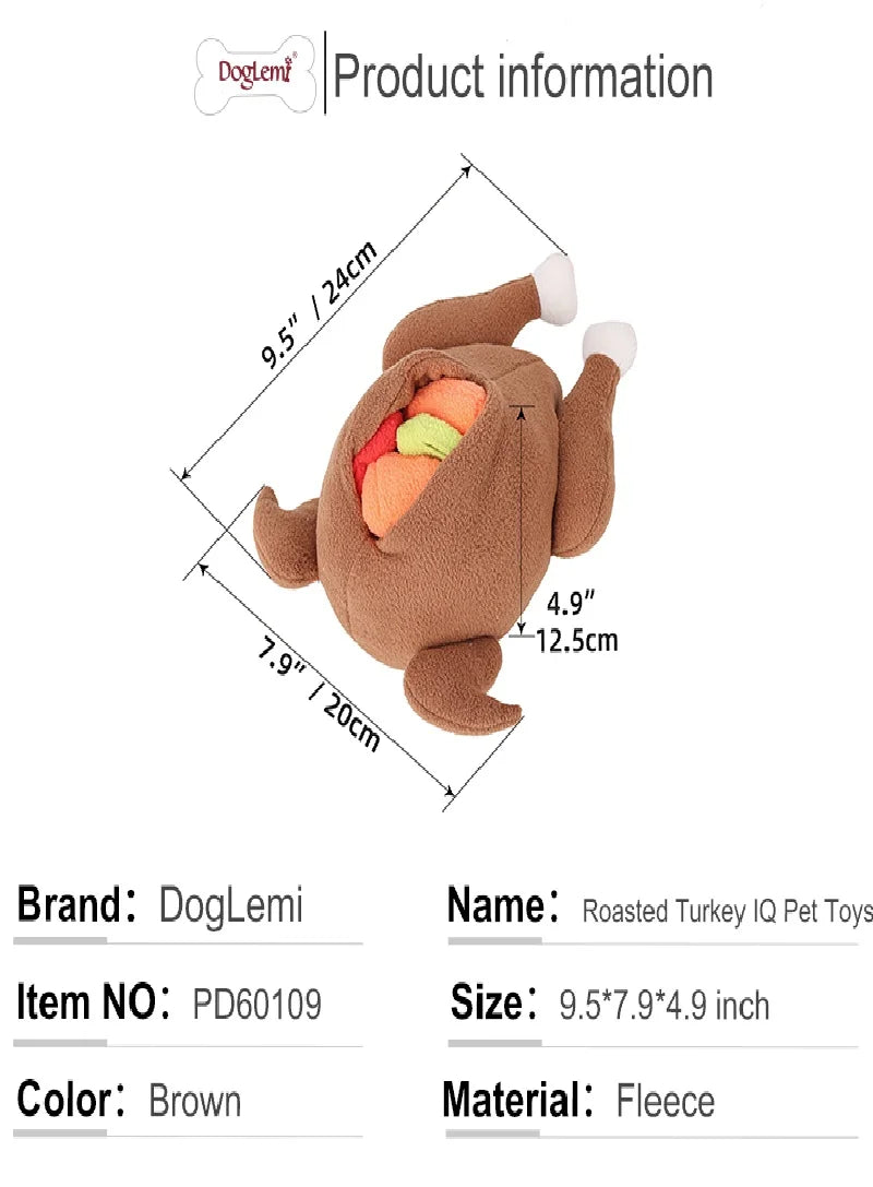 Pet Dog Snuffle Toy Roasted