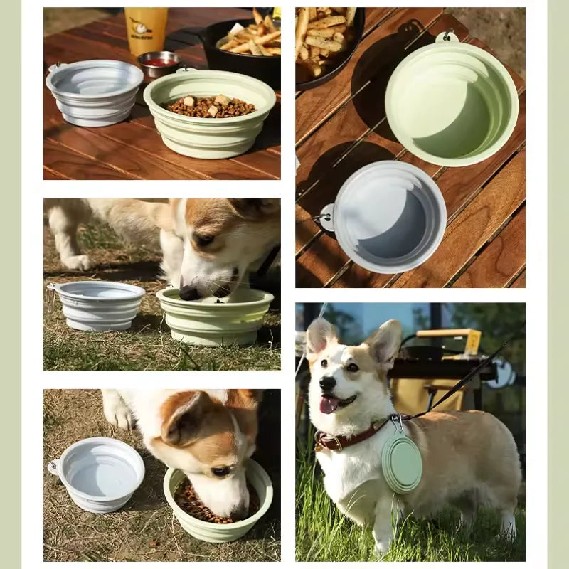 Foldable Silicone Dog Bowl Pet