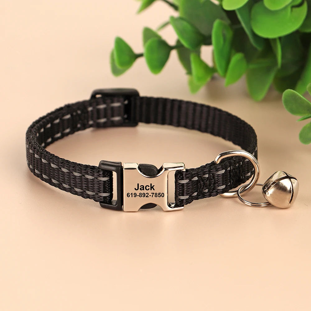 Personalized Cat Collar Reflective