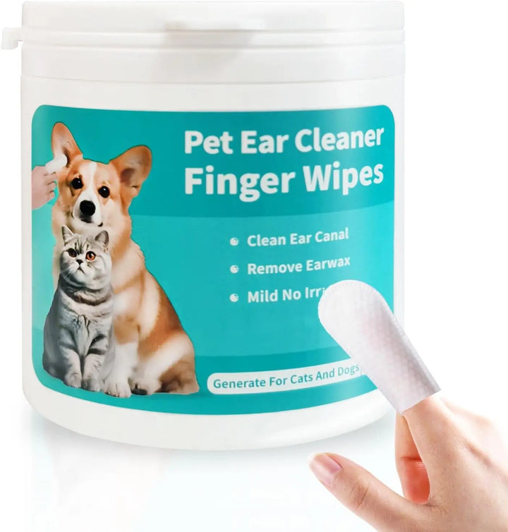 Pet Ear Wipes Ear Cleaner Finger