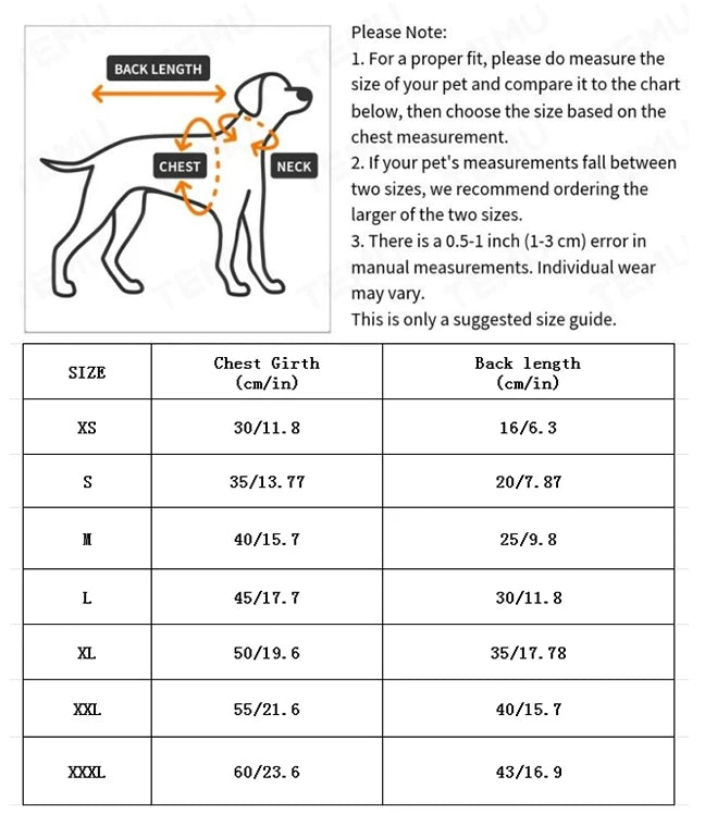 Fashion Dog Clothing Autumn