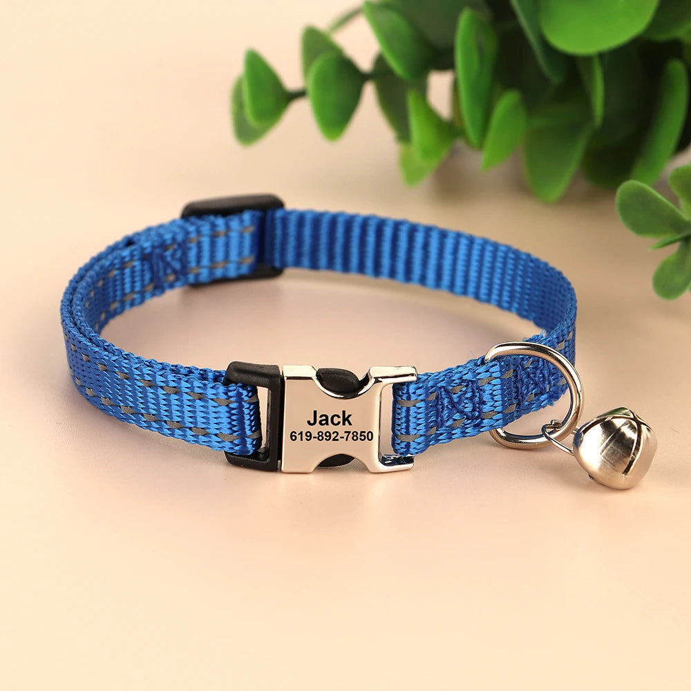 Personalized Cat Collar Reflective