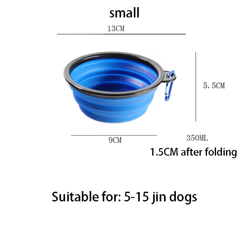 Pet Dog Bowl Collapsible Dog Waterg Dog