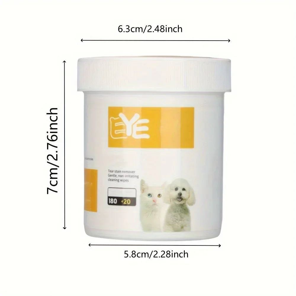200pcs Pet Eye Cleaning Wipes