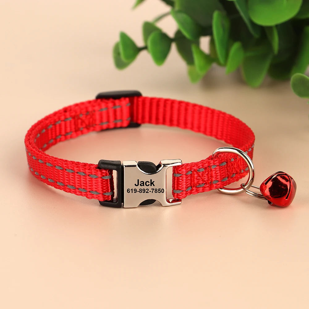 Personalized Cat Collar Reflective