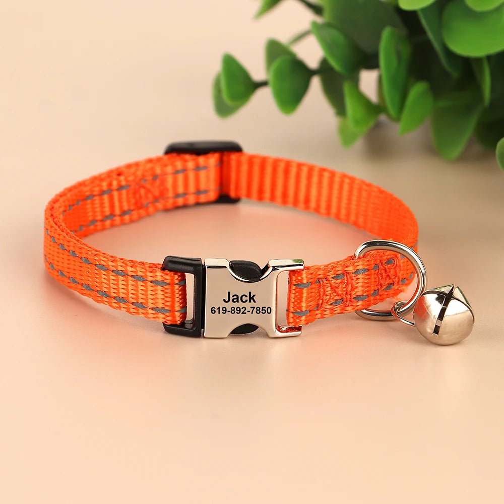 Personalized Cat Collar Reflective