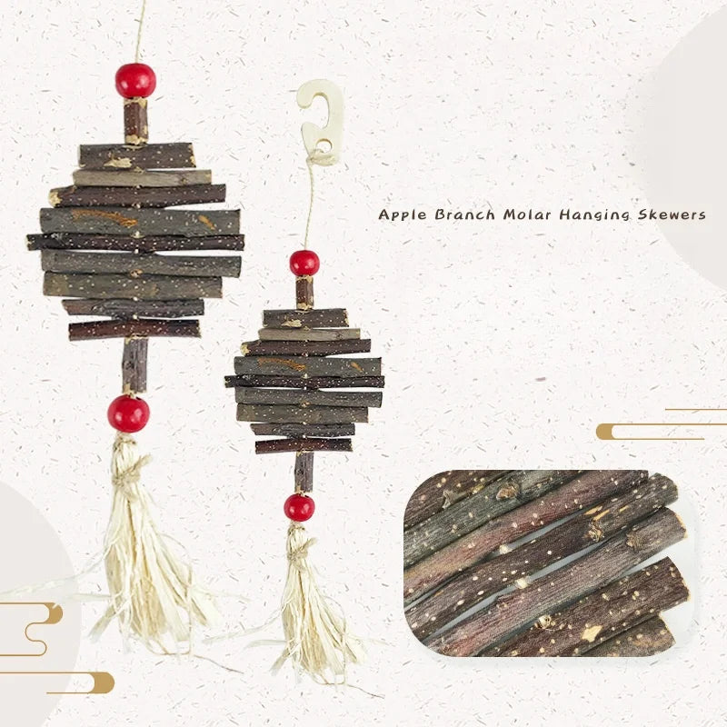 1pc Natural Apple Wood Eco-Friendly Rustic Décor