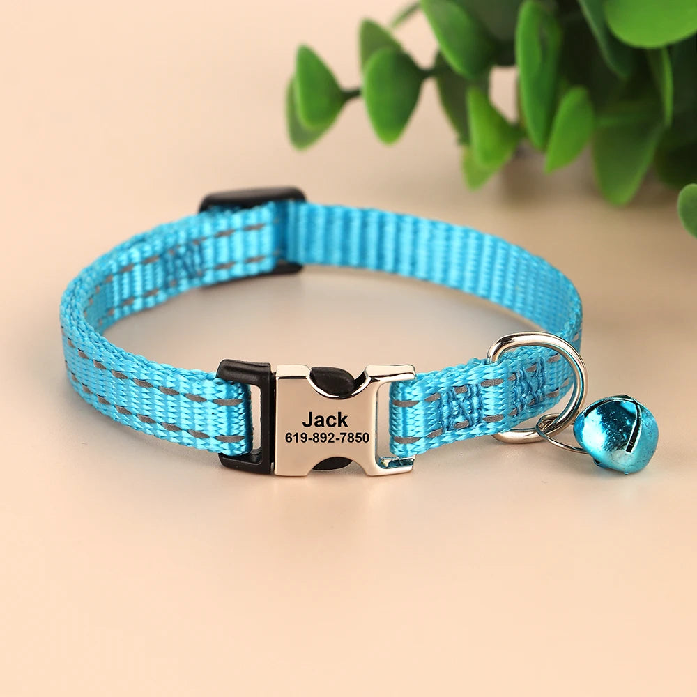 Personalized Cat Collar Reflective