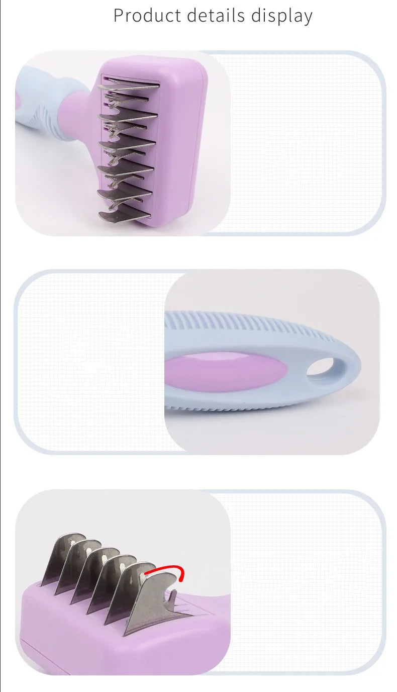 Dog Comb Stainless Steel Knot