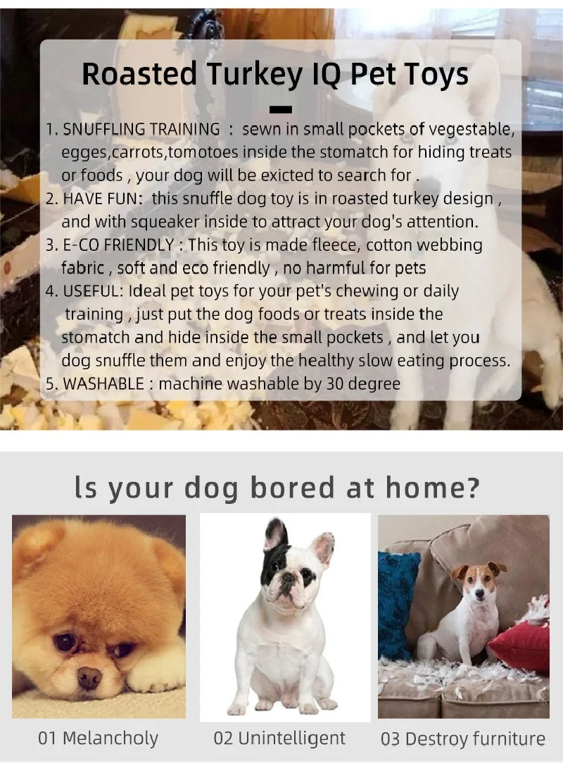 Pet Dog Snuffle Toy Roasted